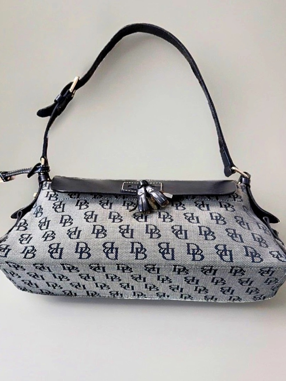 Dooney & Bourke Monogram Shoulder Bag in Blue & Gray M6634133